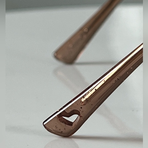 Juicy Couture Brown Heart Metal Frame Sunglasses NWOT - Picture 12 of 14